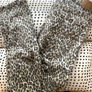 American Eagle Next Level Stretch Curvy Hi Rise Jegging Animal Print Size 10​